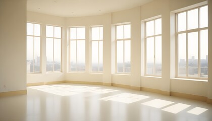 Fototapeta premium white and gold theme modern interior