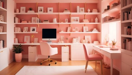 white and gold theme modern interior