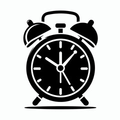 Alarm clock Silhouette Illustration Vector Graphic Design Art Shadow Shape design