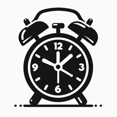 Alarm clock Silhouette Illustration Vector Graphic Design Art Shadow Shape design