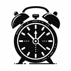 Alarm clock Silhouette Illustration Vector Graphic Design Art Shadow Shape design