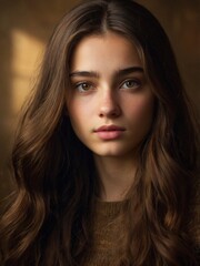 Fototapeta premium a fresh female model in her 20s