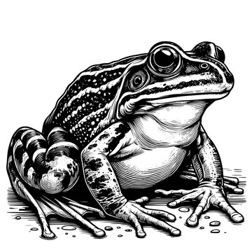recommend clip art: Bullfrog illustration