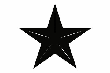 Star Black Silhouette Vector with White Background,star, christmas, gold, decoration, symbol, shape, 3d, icon, illustration, object, award, shiny, golden,.