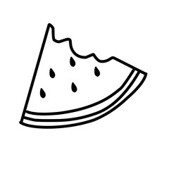 Watermelon line icon