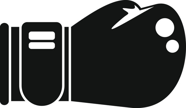 recommend clip art: Boxing glove icon representing the concept of boxing and fighting sports