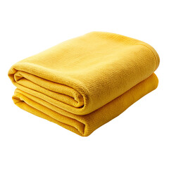 A yellow blanket isolated on transparent background.