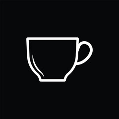 Coffee cup vector icon set. Cups of coffee tea symbol collection. Vector Illustration.