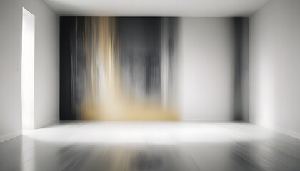 white and gold theme modern interior