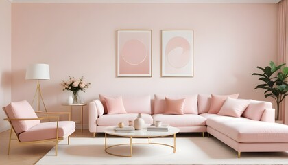 white and gold theme modern interior