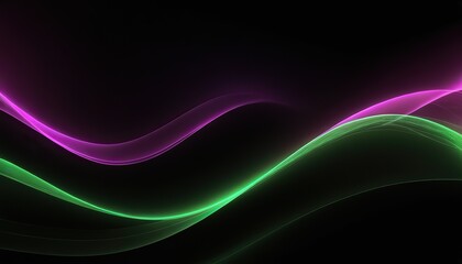 A black background with a colorful wave in the middle
