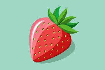  Strawberry,strawberry, fruit, berry, food, red, vector, illustration, sweet, isolated, dessert, fresh, ripe, green, healthy, delicious, white, leaf, juicy, nature, 