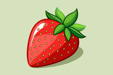  Strawberry,strawberry, fruit, berry, food, red, vector, illustration, sweet, isolated, dessert, fresh, ripe, green, healthy, delicious, white, leaf, juicy, nature, 