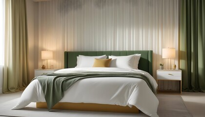 white and gold theme modern interior