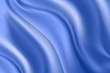 Wallpaper 3d vector silk, satin, luxury blu color cloth texture blue curtain background.
