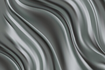 Fototapeta premium 3d silk, satin vector gradient illustration., luxury chrome wallpaper cloth texture background.