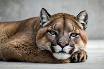 An image of a Puma resting