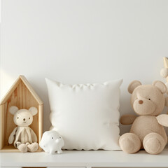 cute pillow with toys