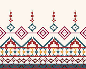 embroidery abstract Traditional geometric ethnic fabric pattern ornate elements with ethnic patterns design for textiles, rugs, clothing, sarong, scarf, batik, wrap, embroidery, print, curtain, carpet