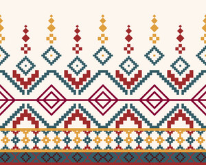 embroidery abstract Traditional geometric ethnic fabric pattern ornate elements with ethnic patterns design for textiles, rugs, clothing, sarong, scarf, batik, wrap, embroidery, print, curtain, carpet