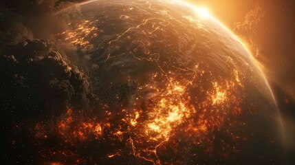 Obraz premium global warming