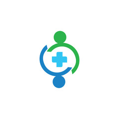 Fototapeta premium Health medical logo, template icon design