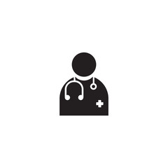 Medical icon, user symbol isolated, doctor pictograms 