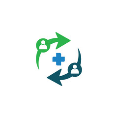 
Medical referrals icon, vector illustration