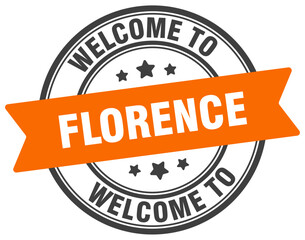 Welcome to Florence stamp. Florence round sign