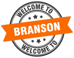 Welcome to Branson stamp. Branson round sign