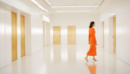 white and gold theme modern interior