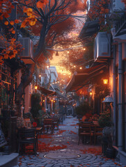 Fototapeta premium street in the night