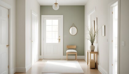 Fototapeta premium white and gold theme modern interior