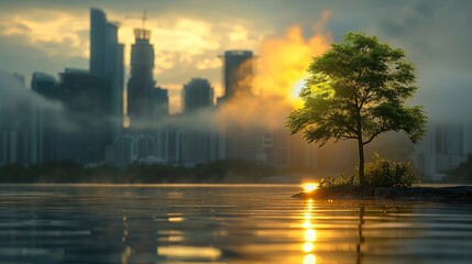 Fototapeta premium Environmental Impact