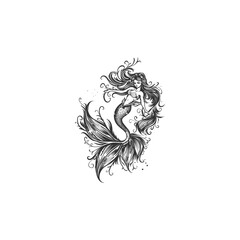 Fototapeta premium Mermaid design vector illustration
