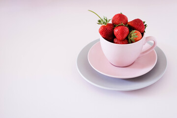 strawberries in a cup