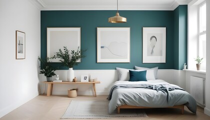 white and gold theme modern interior