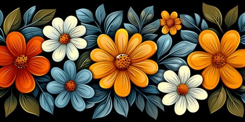 Abstract background illustration in the style of the 70s