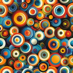 Abstract background illustration in the style of the 70s