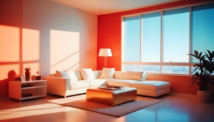 white and gold theme modern interior