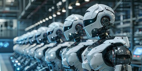 Retro-Futuristic Industrial Scene