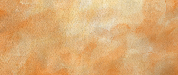 Autumn orange vector watercolor texture. Hand drawn abstract vector illustration for background. Template for design. Vintage grunge surface. Empty blank.