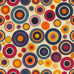 Abstract background illustration in the style of the 70s