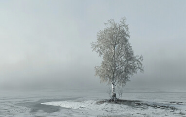 tree in the snow