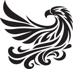 Eagle logo type vector