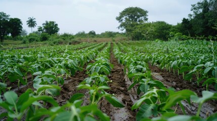 Irrigation System for Young Cowpea Plantation