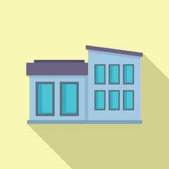 Modern office building with large windows is bathed in sunlight, creating a bright and inviting workspace