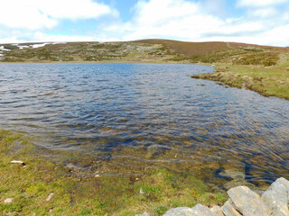 Yeguas lake in Sanabria mountains in Zamora Spain