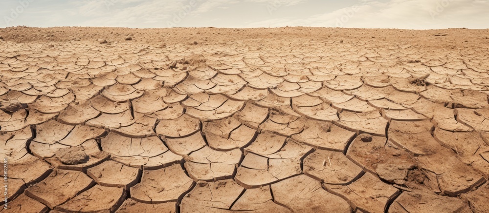 Poster background texture earth drought desert. creative banner. copyspace image