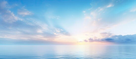 the sky is blue sunrise dawn morning. Creative banner. Copyspace image